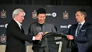 Bintang Timnas Korea Selatan, Son Heung-min diketahui telah menandatangani kontrak dengan Los Angeles FC pada 6 Agustus 2025. (Frederic J. Brown/AFP)