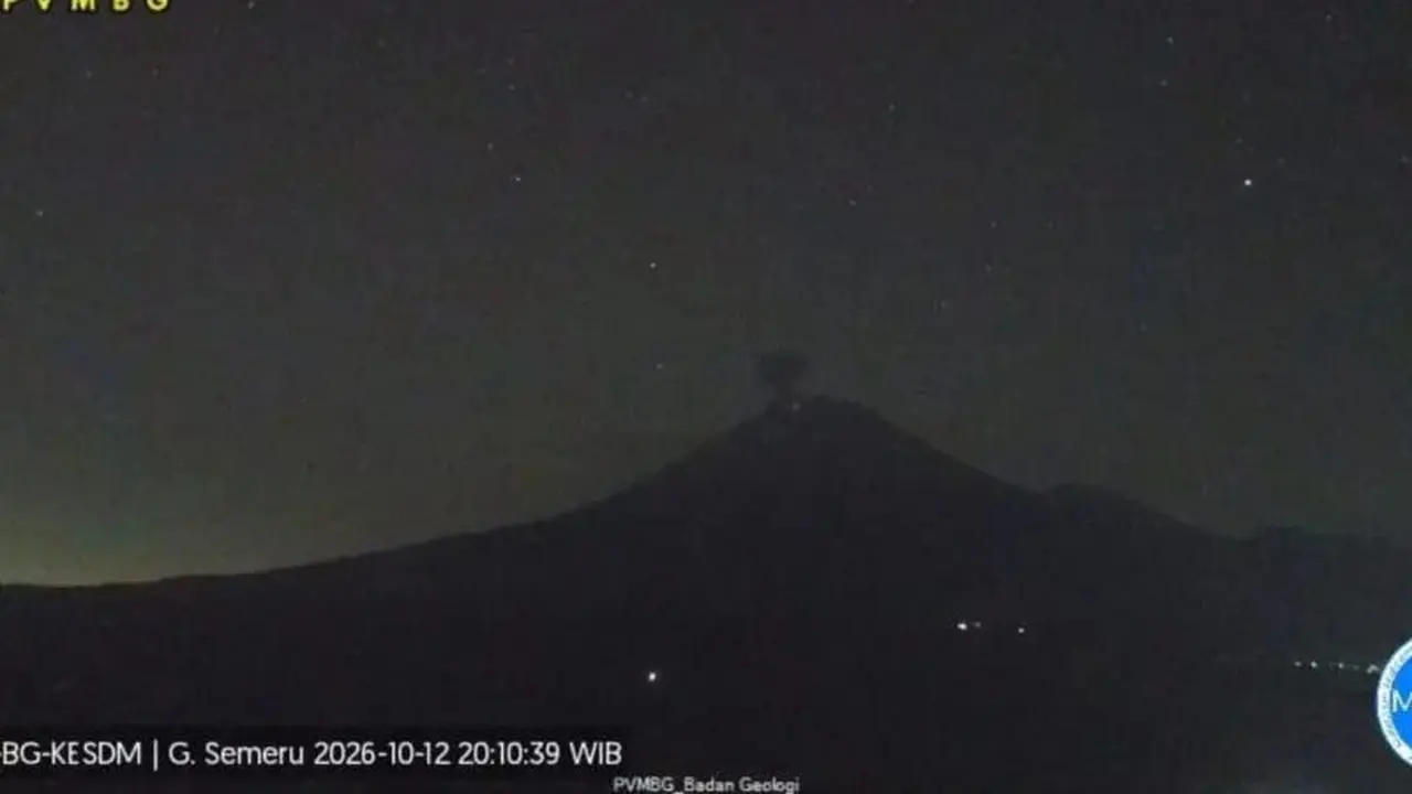 ​ 5 Kali Erupsi Beruntun Dalam Semalam, Kolom Abu Tembus 1 Kilometer