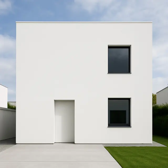 Inspirasi Rumah Putih Modern yang Bikin Interior Terlihat Lebih Terang (Image by ChatGPT)
