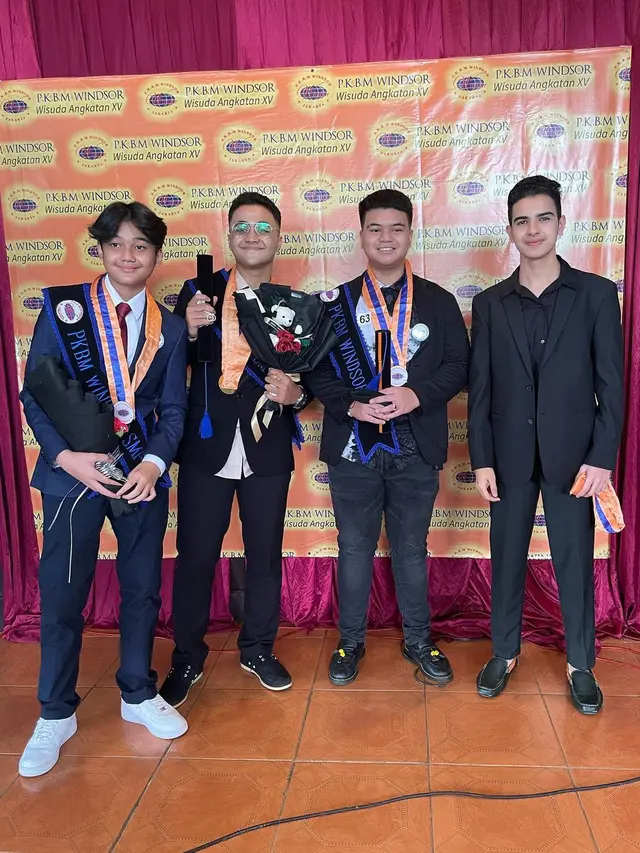 artis muda jalani wisuda SMP (Foto: Instagram @gemavya_)