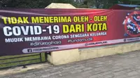 Cara Unik Polres Serang Imbau Warga Tak Mudik di Tengah Pandemi Corona