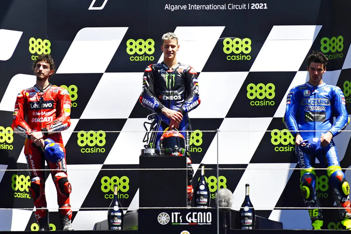 FOTO: Juara MotoGP Portugal, Fabio Quartararo Puncaki Klasemen Sementara