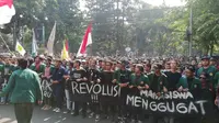 Aksi mahasiswa di Bandung. (Merdeka.com)