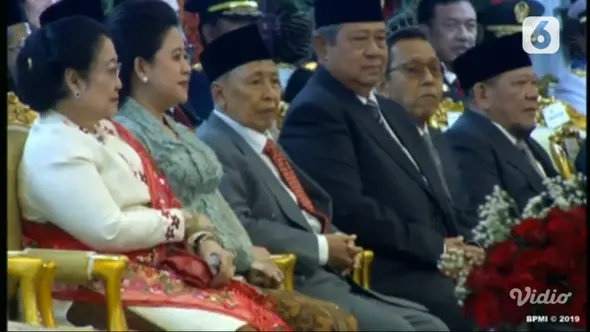 Presiden ke-5 RI Megawati Soekarnoputri dan Presiden ke-6 RI Susilo Bambang Yudhoyono atau SBY. (Liputan6.com)