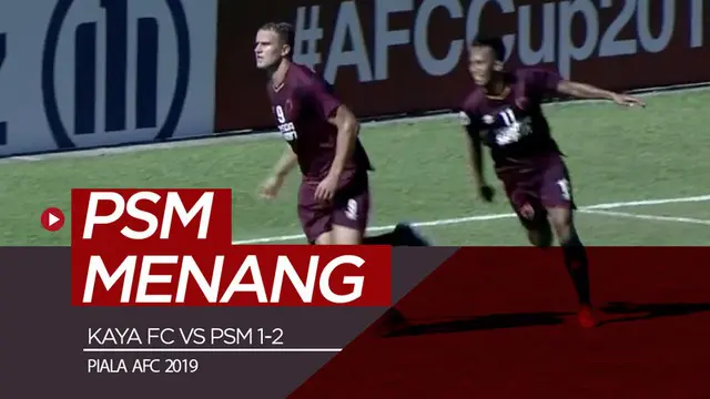 Berita video highlights Grup H Piala AFC 2019 antara Kaya FC melawan PSM Makassar yang berakhir dengan skor 1-2 di Stadion Panaad, Filipina, Rabu (17/4/2019).