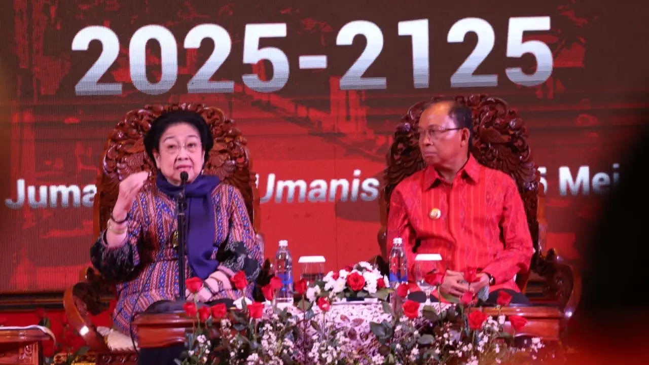 Presiden Kelima RI Megawati Soekarnoputri menjadi pembicara utama Seminar Haluan Pembangunan Bali Masa Depan 100 Tahun Bali Era Baru