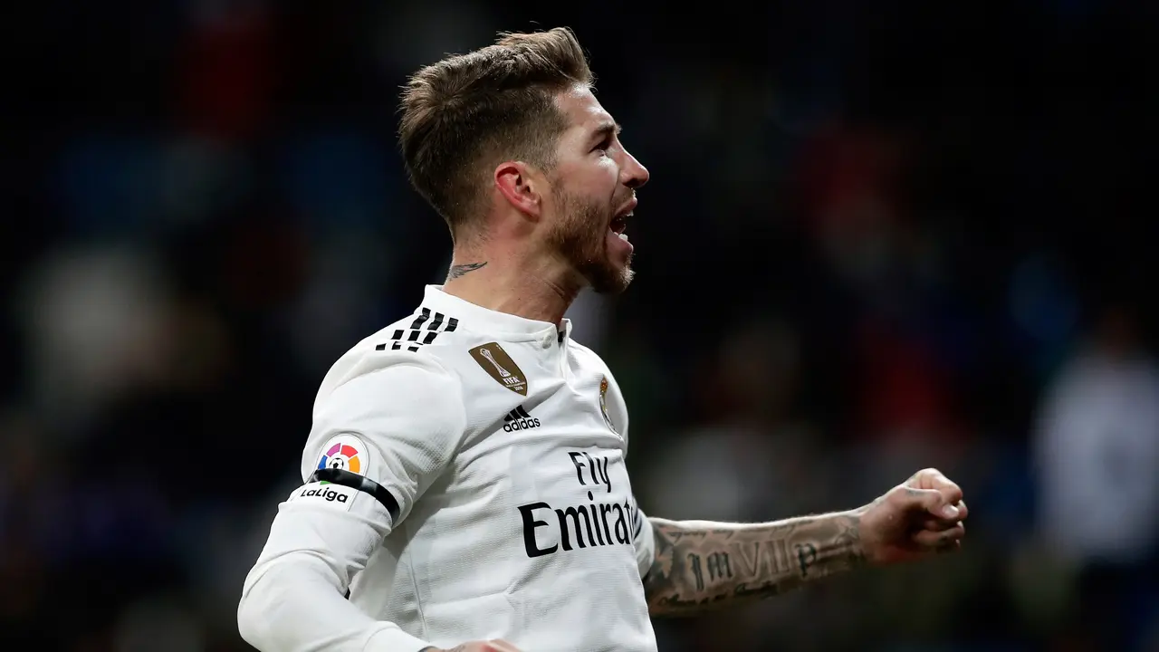 Sergio Ramos Cetak Gol ke-100