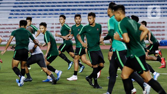 Latihan Perdana Timnas Indonesia U-22