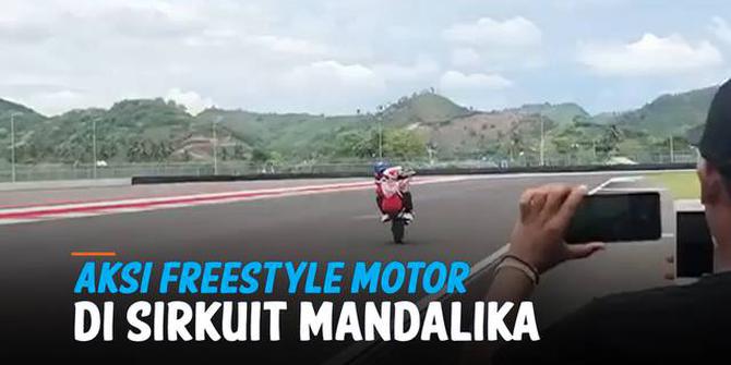 VIDEO: Viral Aksi Akrobat Motor di Sirkuit Mandalika, Bikin Warganet Geram