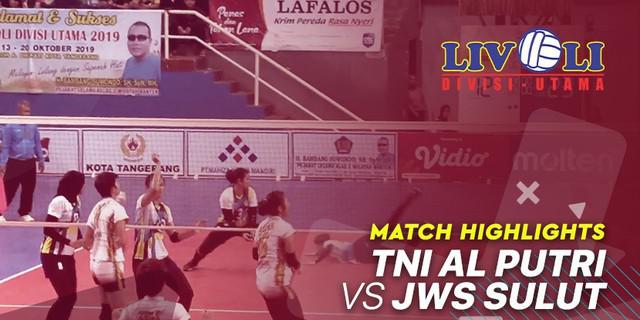 VIDEO: Highlights Livoli 2019, TNI AL Putri Vs JWS Sulut 3-0