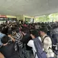 Massa Aksi Unjuk Rasa di Gedung Rektorat Universitas Pancasila. (Liputan6.com/Ady Anugrahadi)