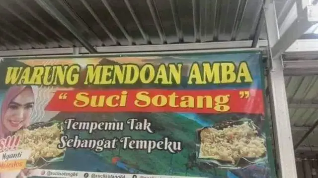 6 Spanduk Jualan Mendoan Ini Nyeleneh Banget, Curi Perhatian