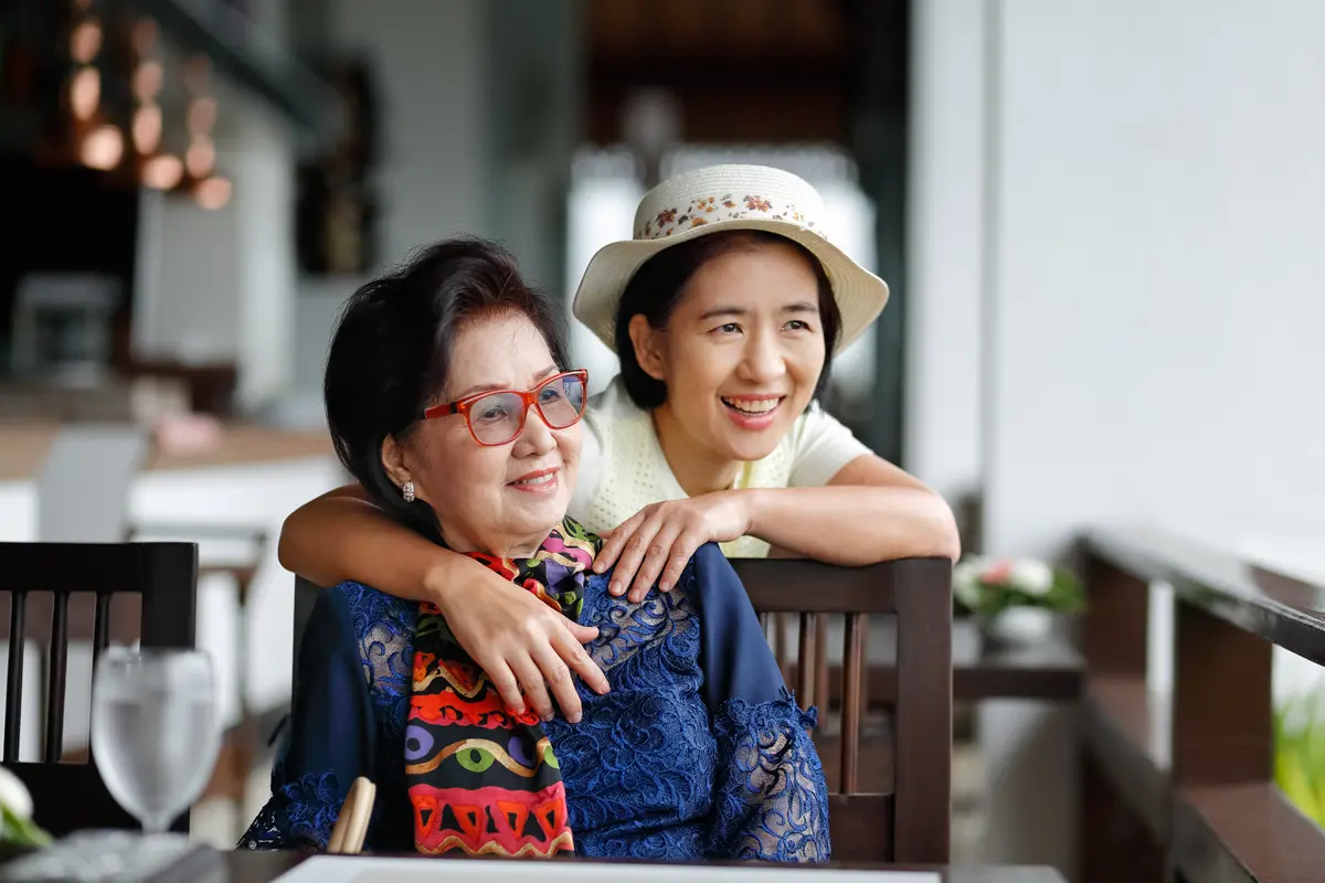 mampu berdiri berkat ibu