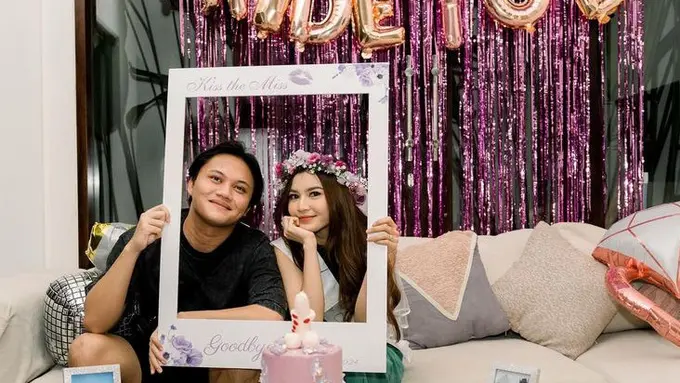 Tampilan Mahalini  saat Bridal Shower