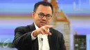Menteri ESDM Sudirman Said ketika menjadi narasumber untuk Liputan6 di SCTV Tower, Jakarta, Rabu (4/5). Dalam kesempatan tersebut, Sudirman Said membeberkan program Indonesia Terang dan strategi perkembangan energi yang modern. (Liputan6.com/Angga Yuniar)