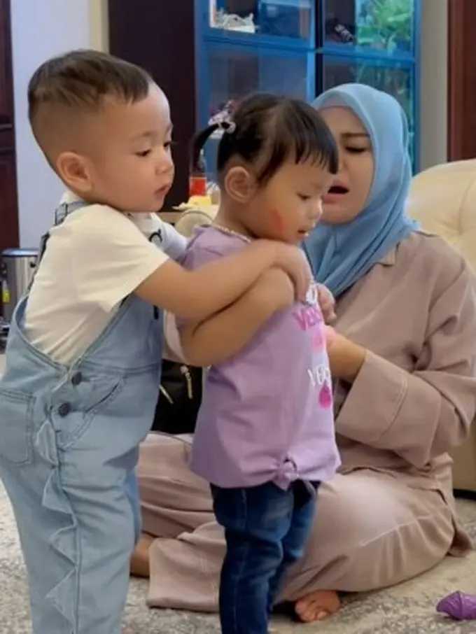 Rayyanza dan Ameena (Instagram/attahalilintar)