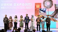 Presiden Jokowi saat membuka UMKM EXPO(RT) BRILIANPRENEUR 2023. (Foto: Istimewa)