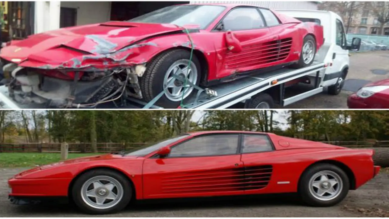 Mobil Impian, Pria Ini Rela 6 Tahun Restorasi Ferrari Ringsek