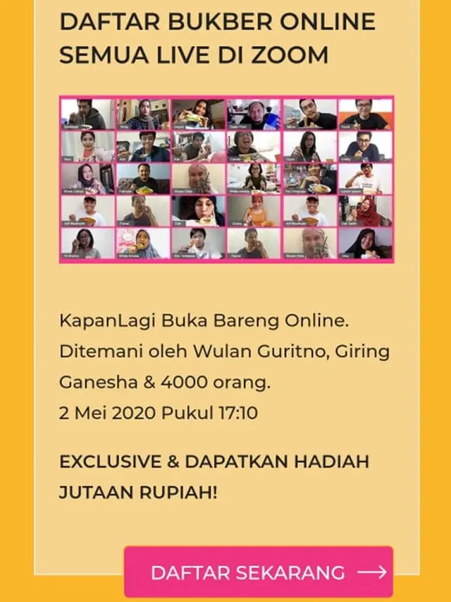 Cara Mendaftar Buka Puasa Bareng KapanLagi