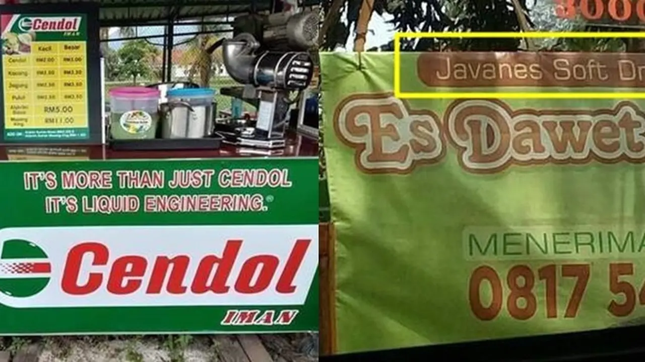 6 Cara Promosi Penjual Cendol dan Dawet Ini Bikin Ngakak