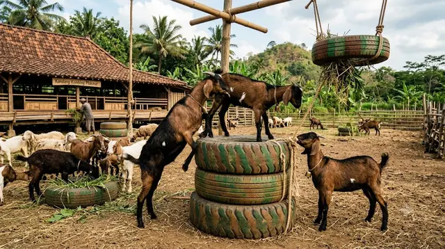 7 Ide Kreatif Memanfaatkan Ban Bekas untuk Kandang dan Ternak, Lengkap Cara Buatnya