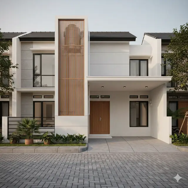 Desain Toren di Depan Rumah Minimalis