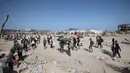 Kelompok-kelompok kemanusiaan telah menyerukan gencatan senjata penuh agar warga sipil di Gaza mendapatkan bantuan yang mereka butuhkan. (Eyad BABA/AFP)