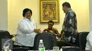 Juru bicara presiden, Johan Budi saat rapat terbatas di Istana, Jakarta, Rabu (11/1). Tujuh provinsi tersebut yaitu Provinsi Riau, Jambi, Sumatera Selatan, Kalimantan Barat, Kalimantan Tengah, Kalimantan, dan Papua. (Liputan6.com/Angga Yuniar)