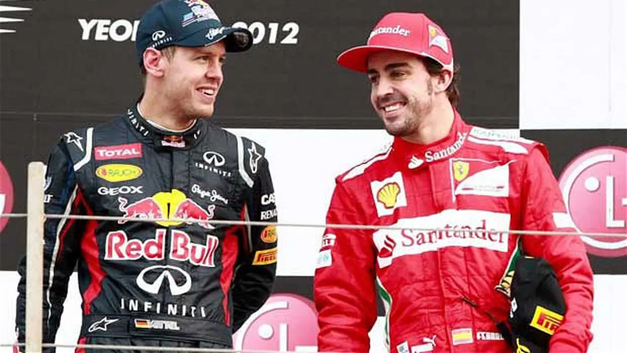 Fernando Alonso dan Sebastian Vettel 