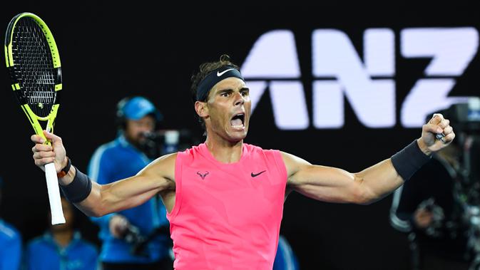 Petenis Spanyol, Rafael Nadal (AFP Photo/William West)