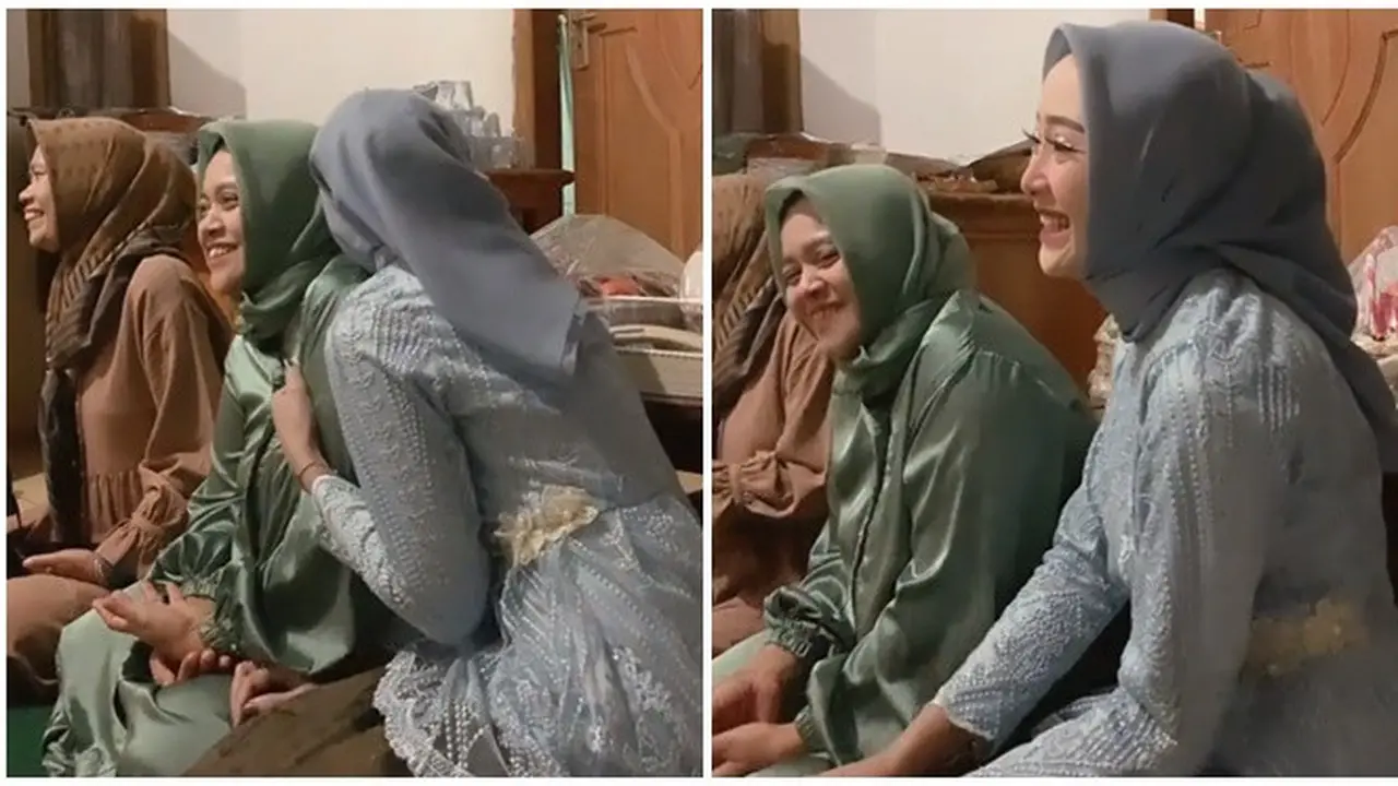 Viral Cewek Salting di Momen Lamaran Curi Perhatian, Sampai Sembunyi di Pundak Ibu