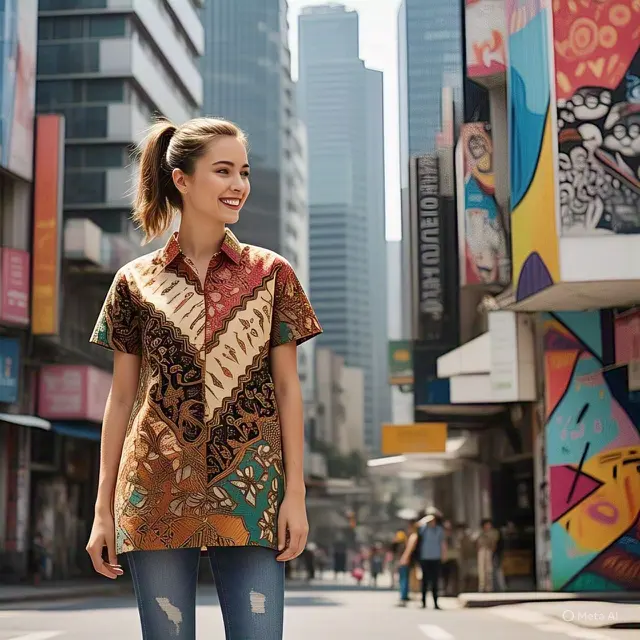 Model Batik Modern Wanita