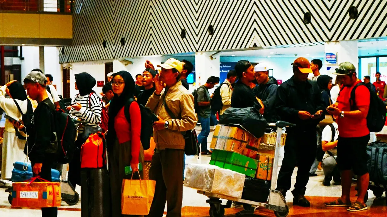 Suasana di Bandara Juanda Surabaya. (Foto: Liputan6.com/Dian Kurniawan)