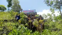Aksi tanam pohon atau reboisasi di Kawasan Bentang Alam Karst (KBAK) Gombong Selatan, Kebumen akhir 2016 lalu. (Foto: Liputan6.com/Perpag/Muhamad Ridlo).