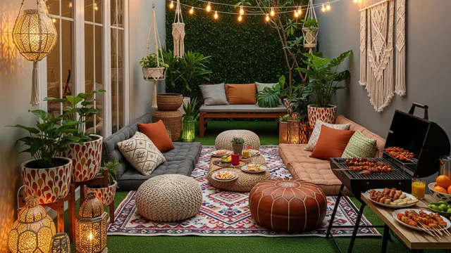 Model Halaman Belakang Rumah Kecil untuk Spot Barbeque dan Kumpul Seru/ Ilustrasi AI