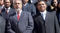 PM baru Timor Leste, Rui Araujo bersama pendahulunya, Xanana Gusmau (observado)