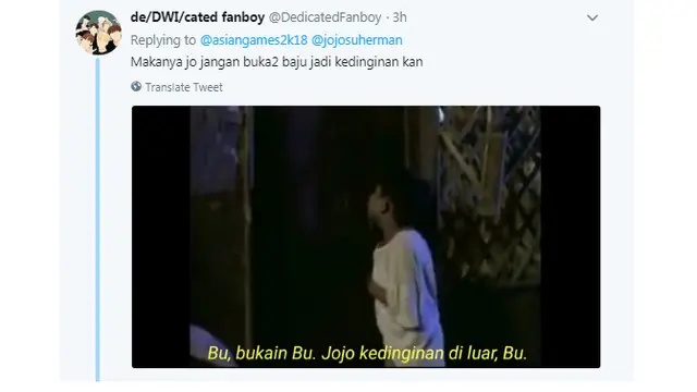 Meriahkan Kemenangan, Ini Kumpulan Meme Kocak Jojo yang Dibuat Warganet
