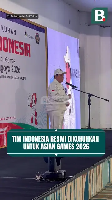 Tim Indonesia resmi dikukuhkan untuk Asian Games 2026