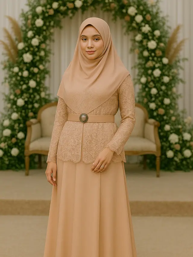 Baju Bridesmaid Hijab Tren 2025 (Foto: ChatGPT)