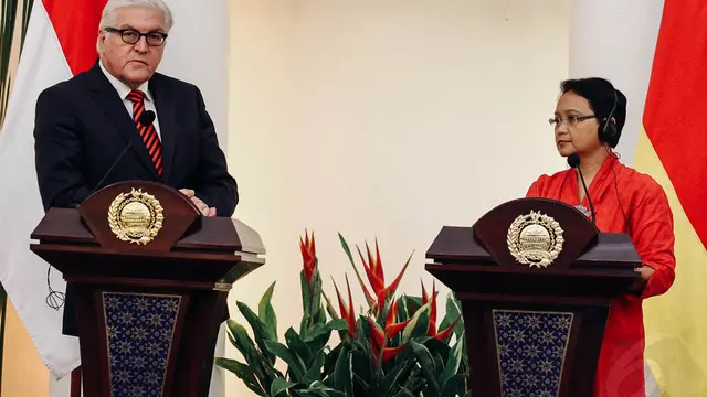 Menteri Luar Negeri Retno LP Marsudi Terima Kunjungan Menlu Jerman