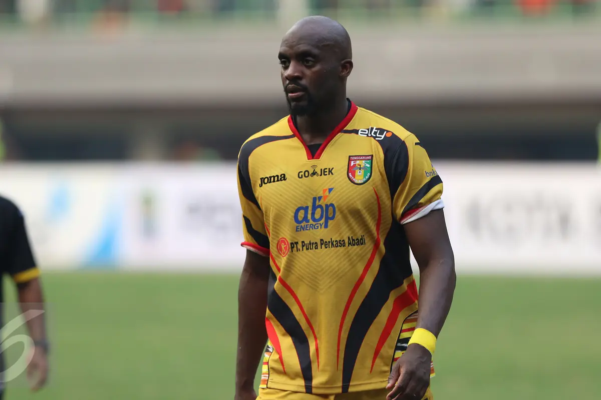 Gelandang Mitra Kukar, M Lamine Sissoko