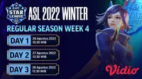 Jangan Lewatkan Keseruan Reguler Season AOV Star League 2022 Winter Week 4 Live Vidio 26-28 Agustus