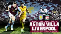 Aston Villa vs Liverpool (Liputan6.com/Sangaji)