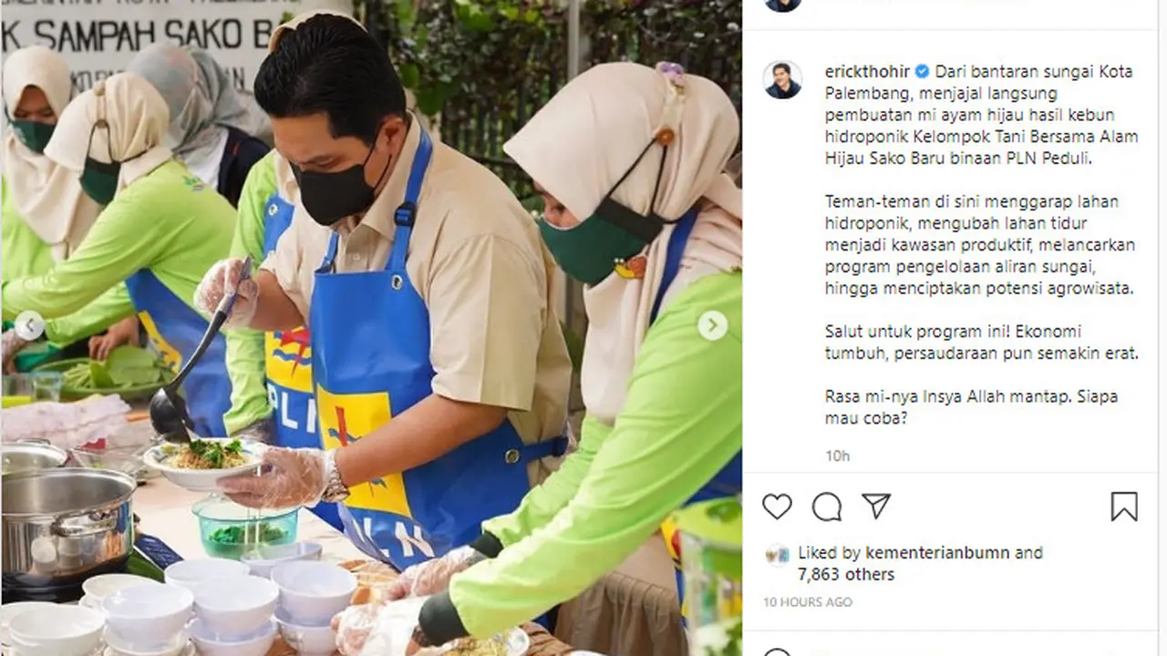 Menteri BUMN Erick Thohir
