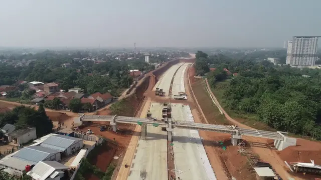 Proyek Tol JORR 2 dikerjakan PT Marga Trans Nusantara dengan nilai investasi sebesar Rp 2,4 triliun. Dok Kementerian PUPR.