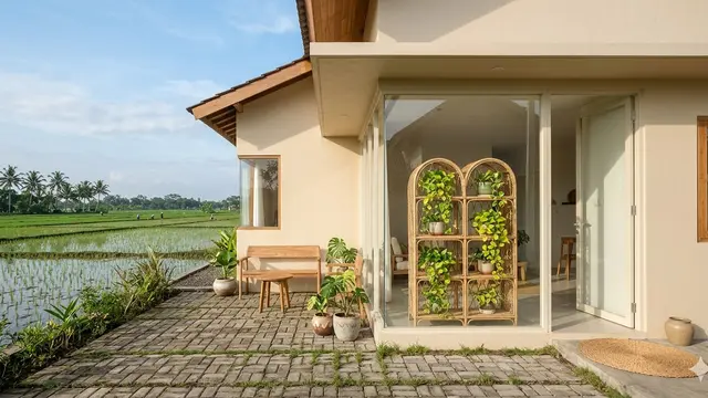Warna Cat Depan Rumah yang Cocok untuk Konsep Japandi Tropis
