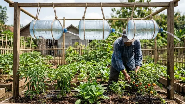 Cara Membuat Sistem Irigasi Tetes dari Galon Bekas