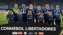 Para pemain starter Liverpool berfoto sebelum menghadapi Independiente del valle pada laga penyisihan grup Copa Libertadores di Centenario Stadium, Montevideo (24/5/2023). Liverpool de Montevideo didirikan pada 15 Februari 2015 oleh para imigran asal Merseyside di Uruguay. Klub dengan warna jersey utama biru hitam ini saat ini masih berlaga di Liga Utama Uruguay (Primera Division). (AFP/Pablo Porciuncula)