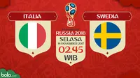 Kualifikasi Piala Dunia 2018 Italia Vs Swedia (Bola.com/Adreanus Titus)