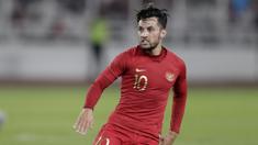 Gelandang Timnas Indonesia, Stefano Lilipaly, saat melawan Malaysia pada laga kualifikasi Piala Dunia 2022 di SUGBK, Jakarta, Kamis (5/9). Indonesia takluk 2-3 dari Malaysia. (Bola.com/M Iqbal Ichsan)